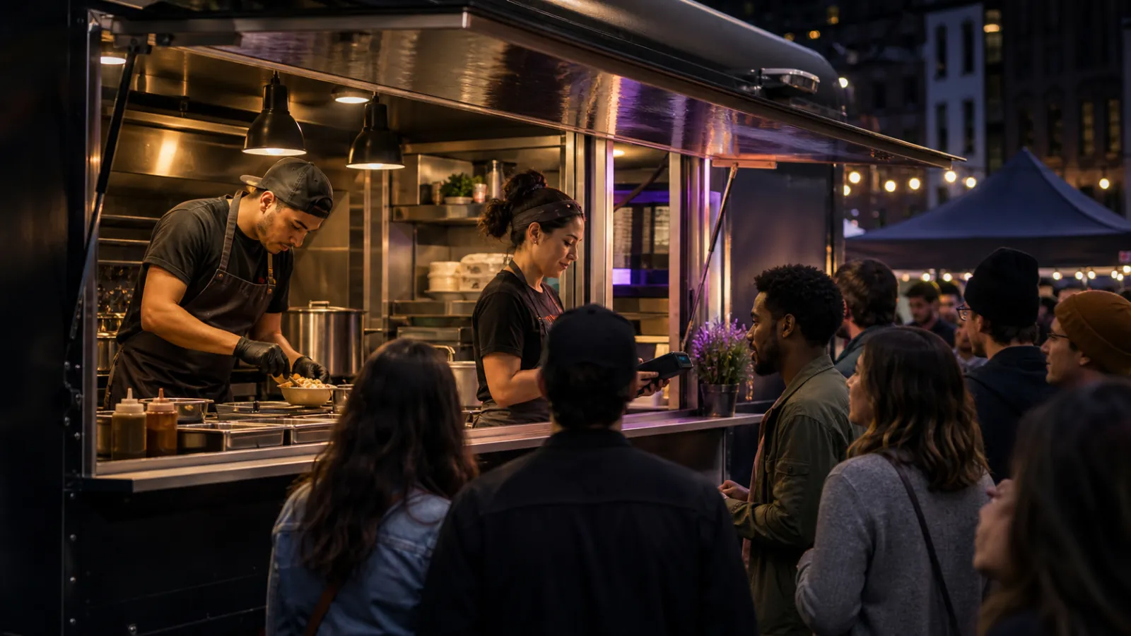 Food Truck venue served by the TapTasty ecosystem