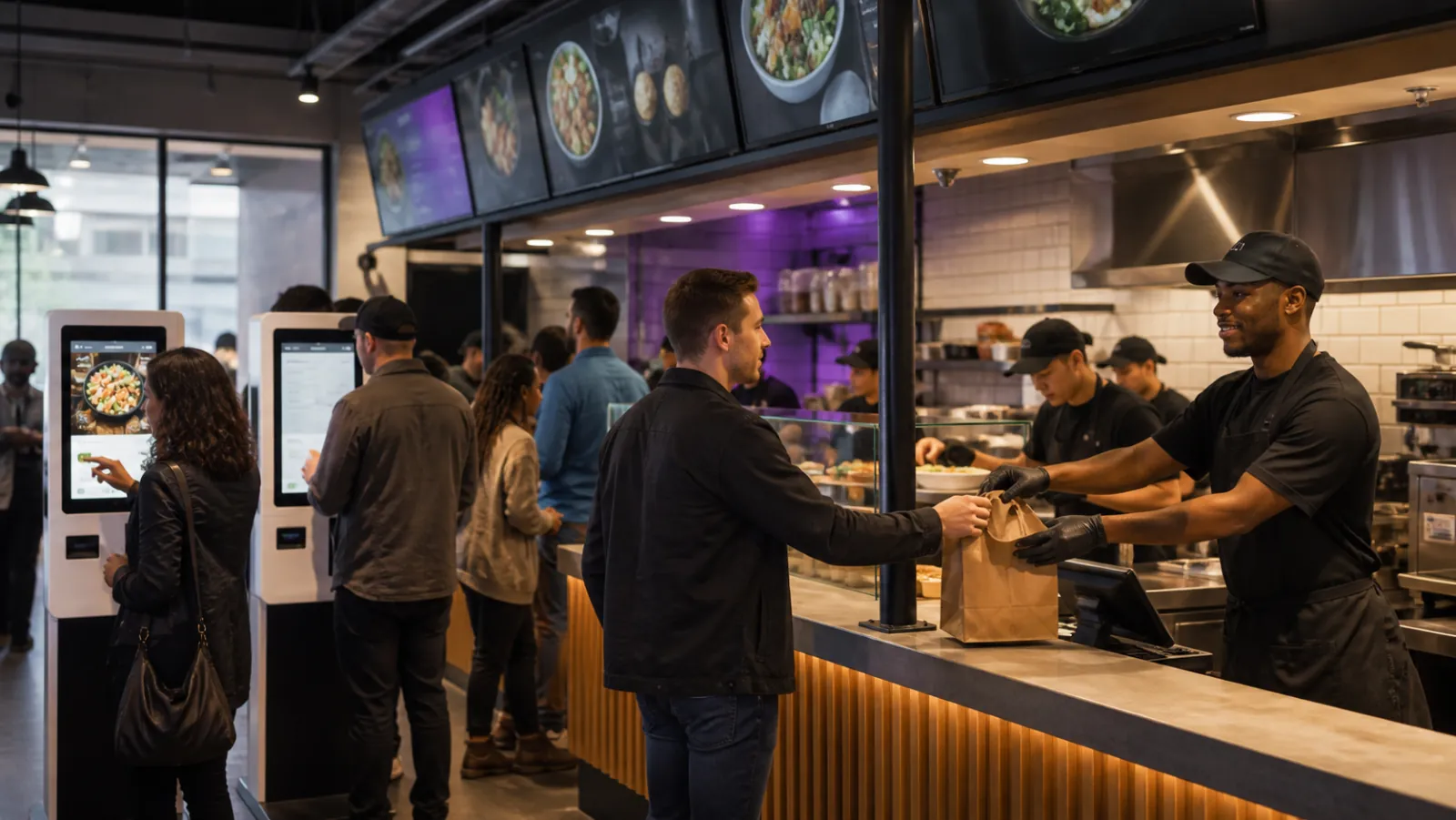 Quick Service venue served by the TapTasty ecosystem