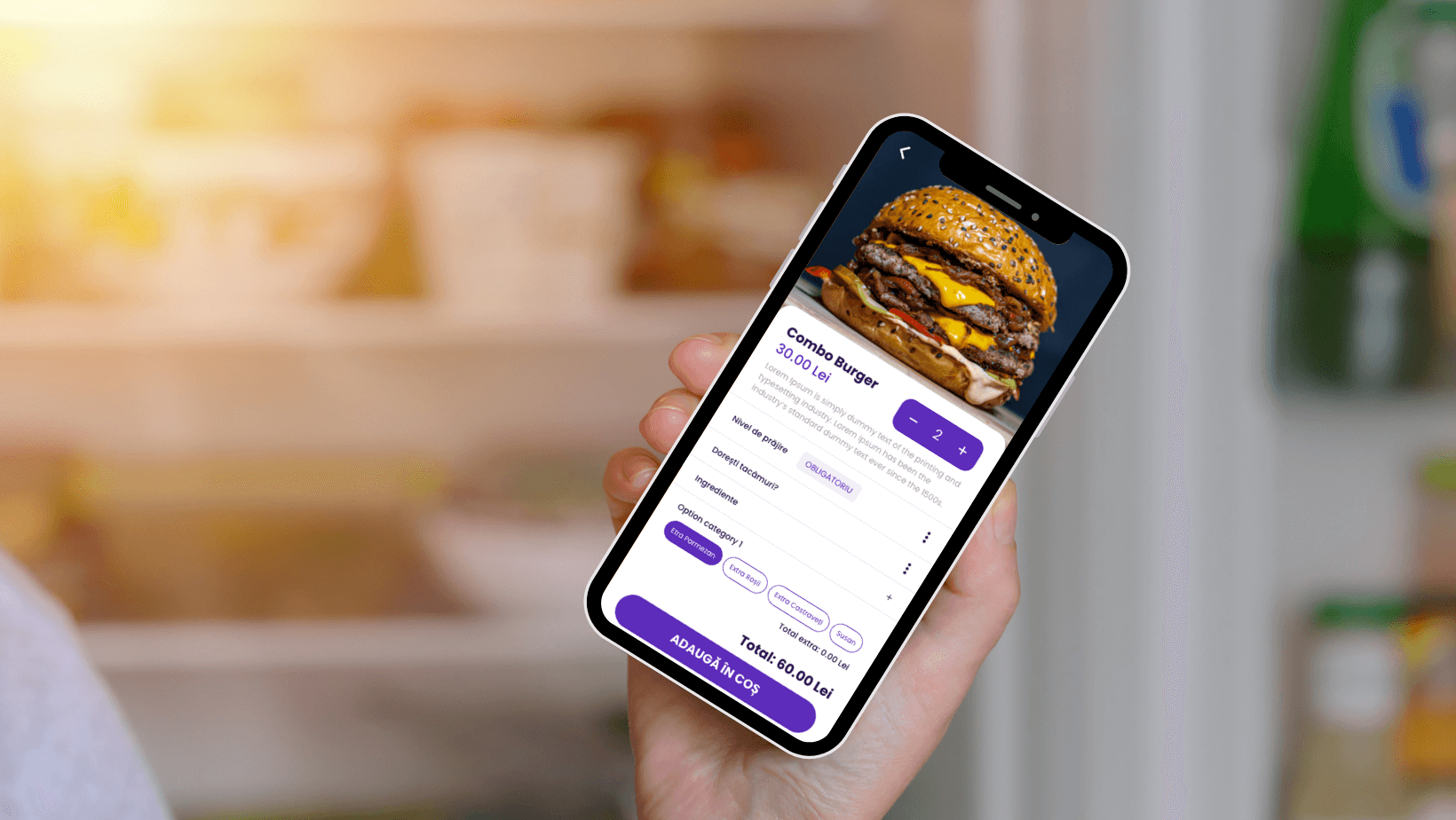 comenzi online de mâncare