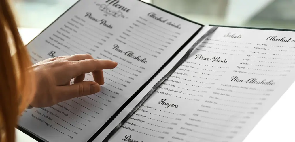 menu design
