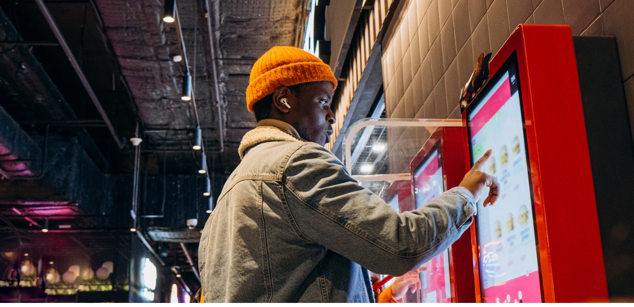 qsr technology, self-ordering kiosk
