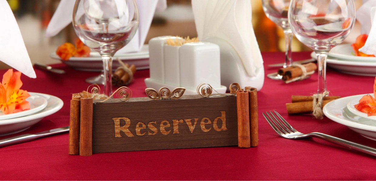 table booking in restaurants