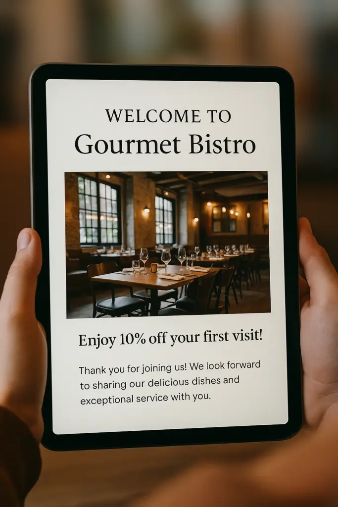 welcome email