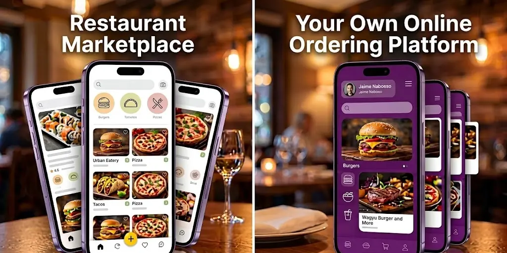 marketplace for restaurants or you own online ordering platform