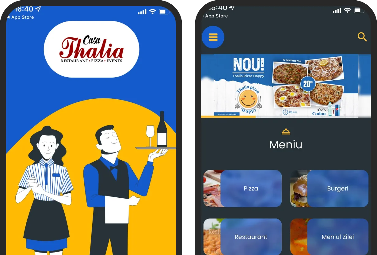 Aplicația mobilă Casa Thalia realizată cu TapTasty