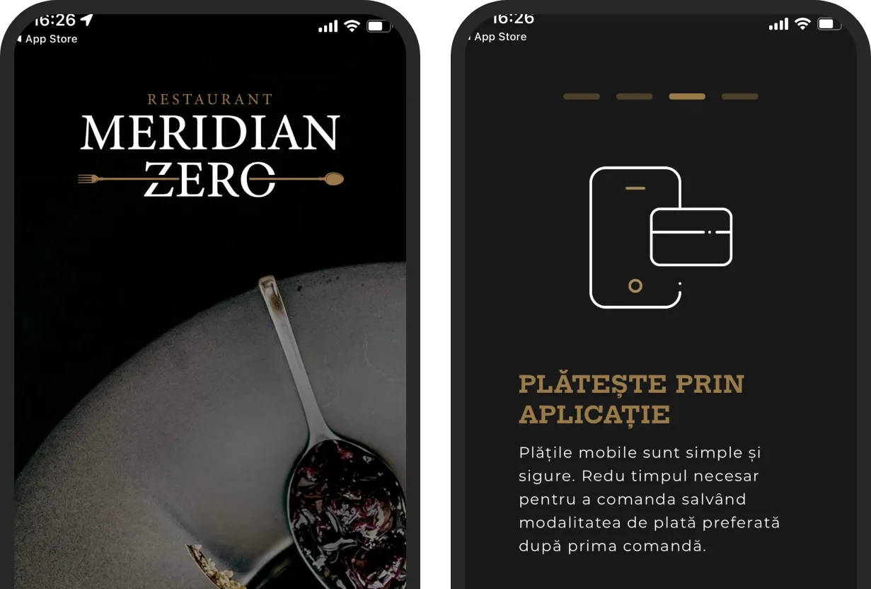 Aplicația mobilă Meridian Zero realizată cu TapTasty
