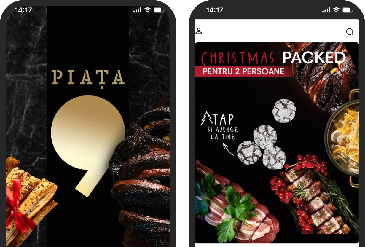 Aplicația mobilă Piața9 realizată cu TapTasty