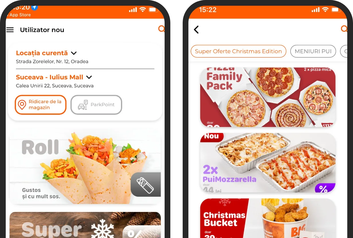 Aplicația mobilă Yumm! realizată cu TapTasty