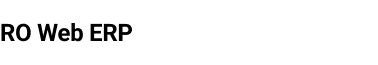RO Web ERP