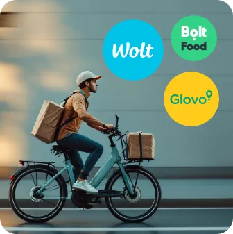 POS-ul trimite comenzile restaurantului către Glovo și Wolt pentru livrare fără flotă proprie.