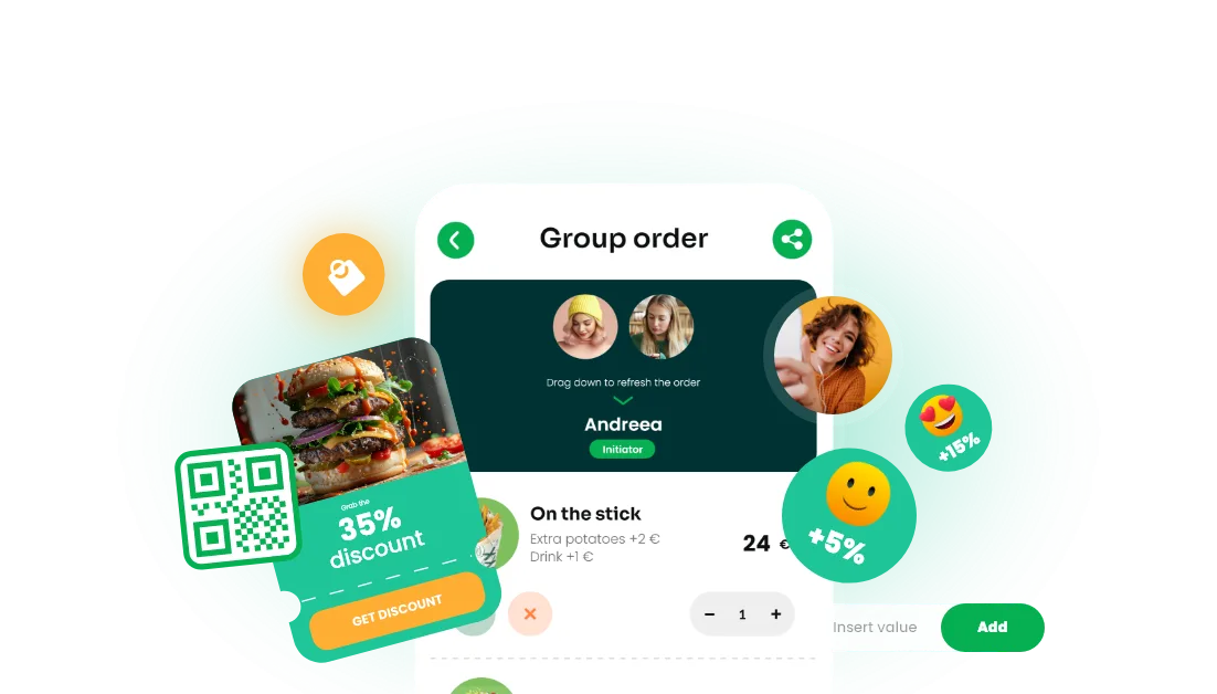 Comenzi prin meniu QR pentru restaurante